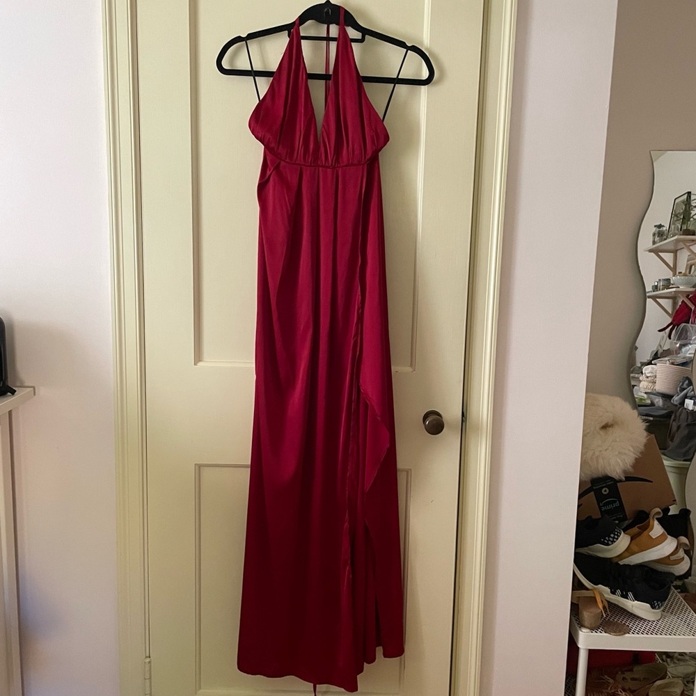 Red Convertible Maxi Dress